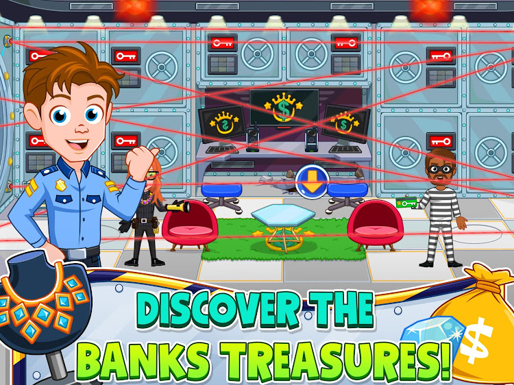 #8. My City : Bank (Android) By: My Town Games Ltd