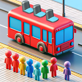 Bus Jam Color Puzzle Games 3D