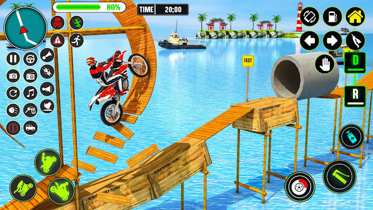 #6. GT Bike Racing Game Moto Stunt (Android) By: GamePace