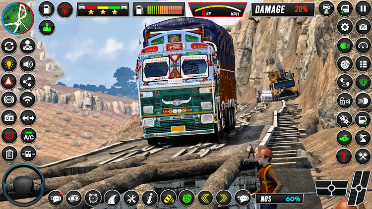 #3. Indian Offroad Truck Game 3D (Android) By: The Dreamland Games