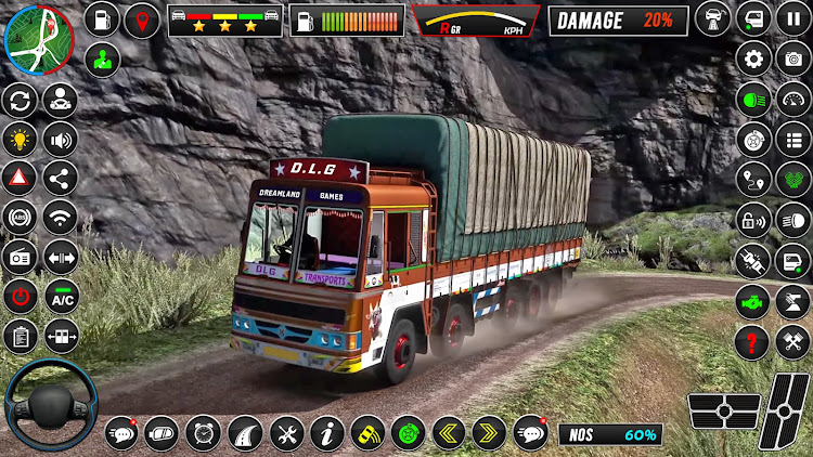 #4. Indian Offroad Truck Game 3D (Android) By: The Dreamland Games