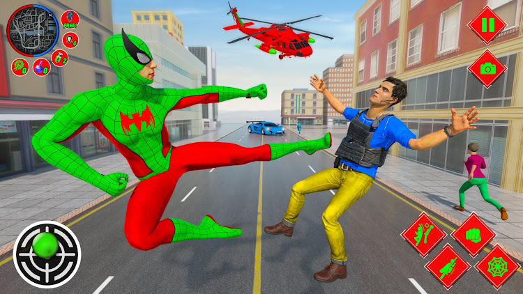 #6. Flying Superhero Spider Games (Android) By: Game valley