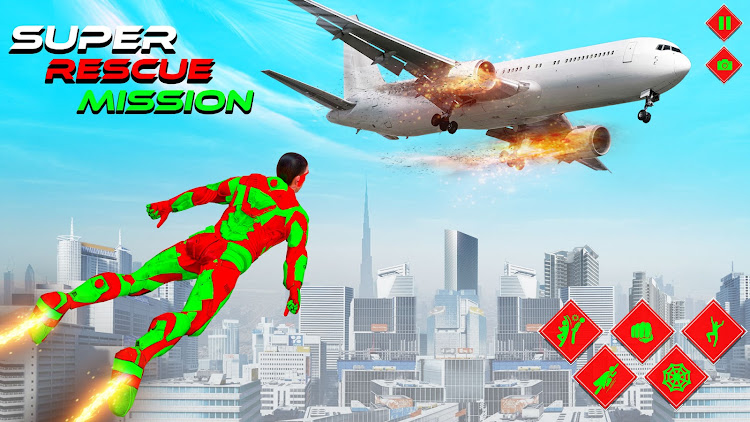 #9. Flying Superhero Spider Games (Android) By: Game valley