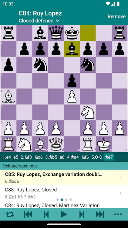 #8. Chess Opener PRO (Android) By: Stanislav Basovnik