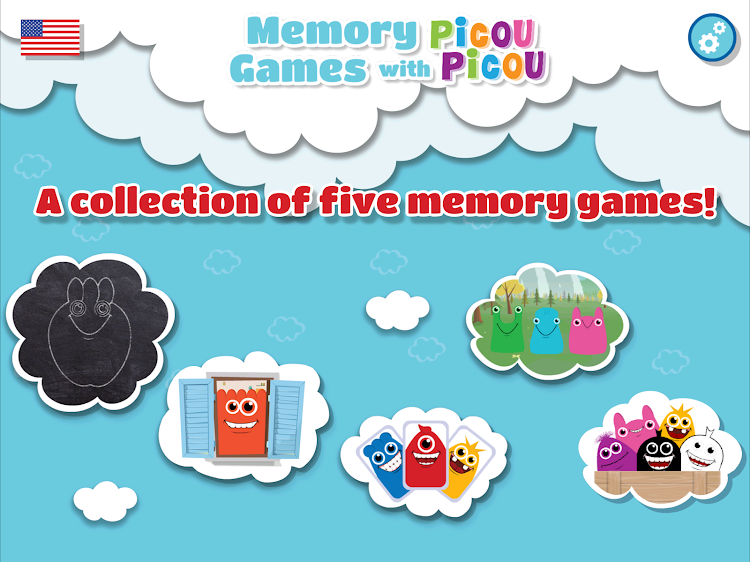 #8. Memory Games with picou picou (Android) By: picou picou