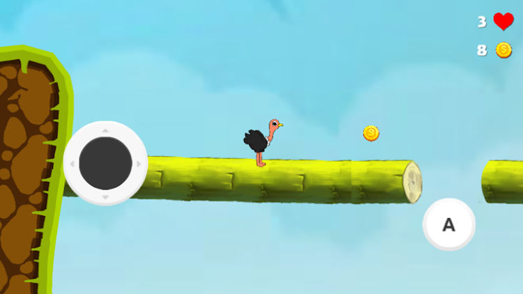 #2. Ostrich Dash: Epic Adventure (Android) By: Dsoft™