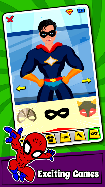 #7. Superhero Coloring Book Games (Android) By: GunjanApps Studios