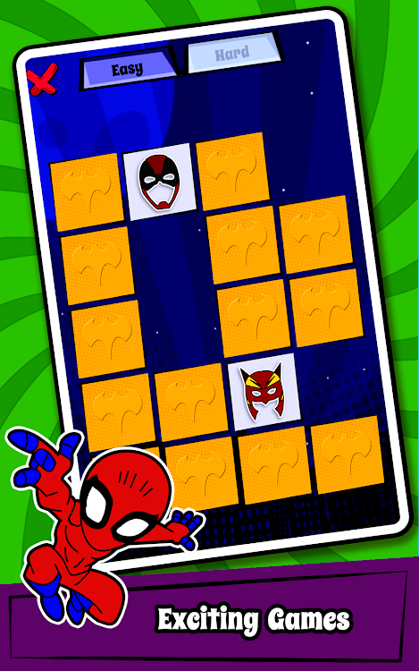 #8. Superhero Coloring Book Games (Android) By: GunjanApps Studios