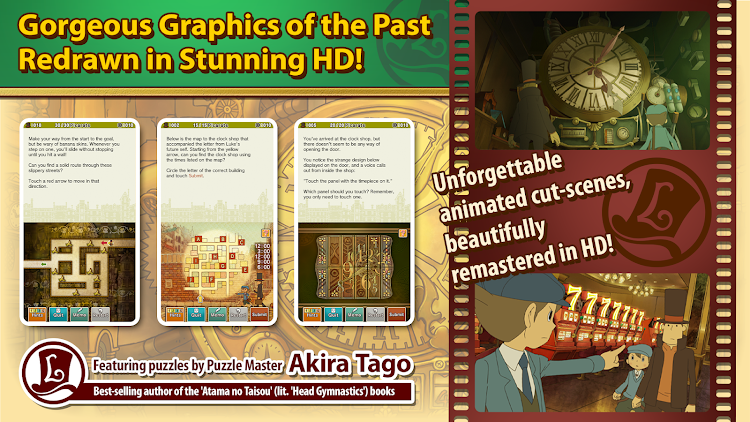 #5. Layton: Lost Future in HD (Android) By: LEVEL-5 Inc.