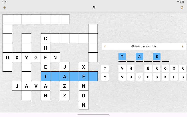 #9. Mini Crosswords (Android) By: Tumwesigye Job