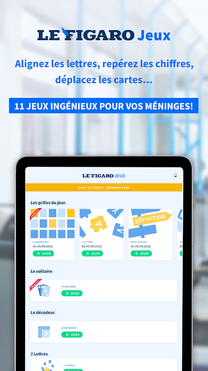 #9. Le Figaro Jeux : mots fléchés (Android) By: Société du Figaro