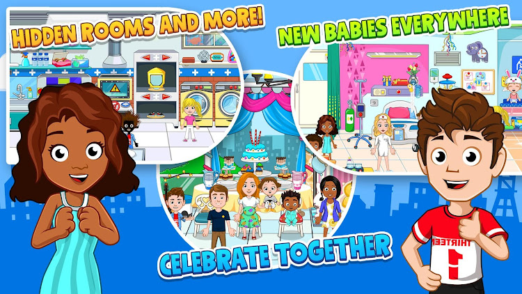 #6. My City : Newborn baby (Android) By: My Town Games Ltd