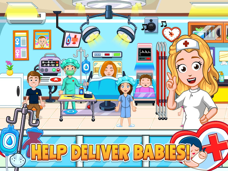 #9. My City : Newborn baby (Android) By: My Town Games Ltd