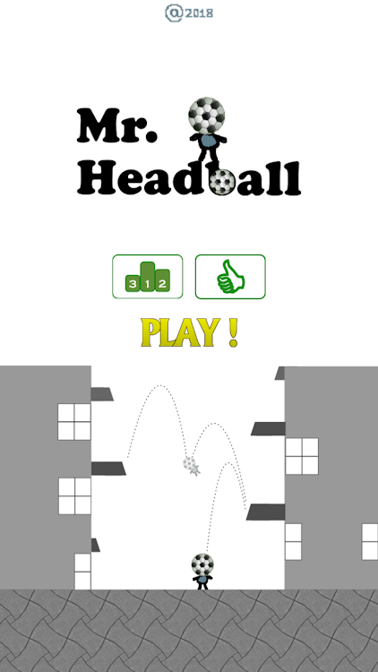 #3. Mr. Headball (Android) By: Chau Hoang