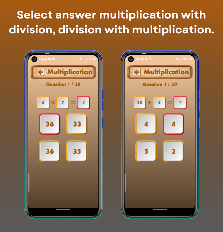 #4. Multiplication game: Math game (Android) By: BAS Developer