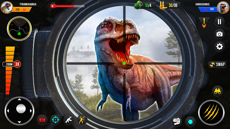 #4. Wild Dino Hunting Jungle Games (Android) By: Gamba Studio