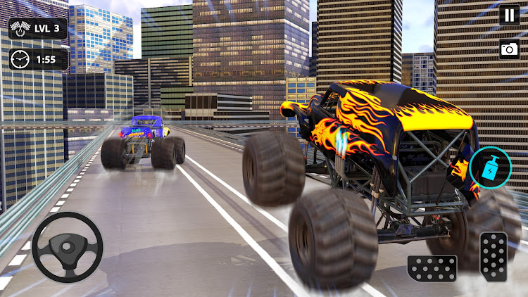 #5. MMX Wheeler Monster Truck Jam (Android) By: GameEnix - Monster Truck Racing,Action Games