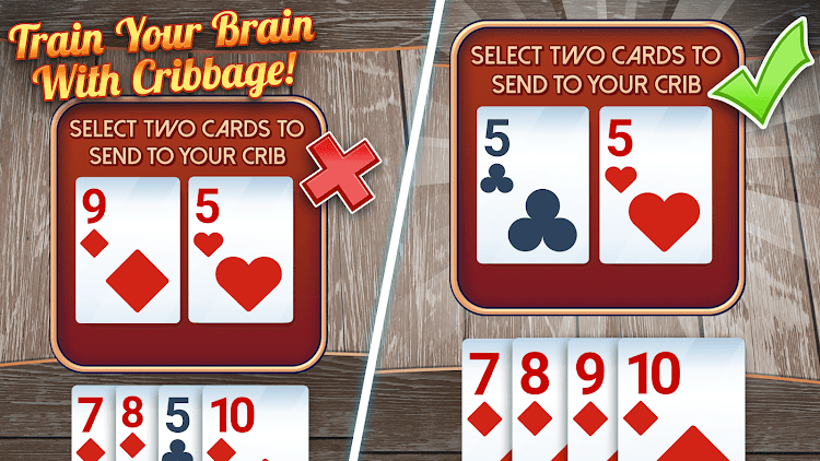 #3. Ultimate Cribbage: Card Board (Android) By: WildCard Games