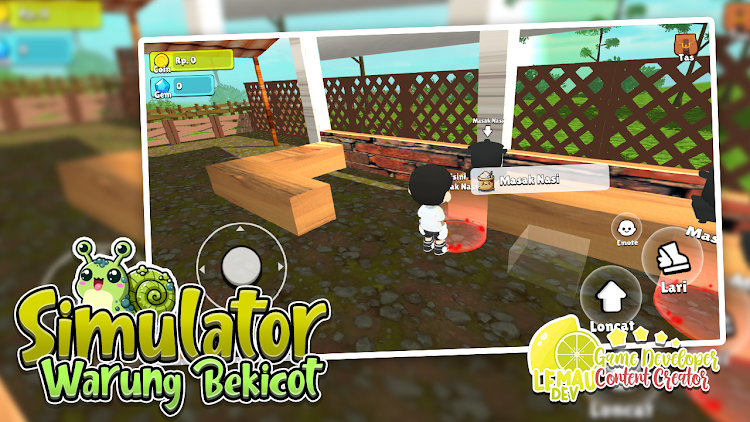 #4. Simulator Warung Bekicot 3D (Android) By: LemauDev