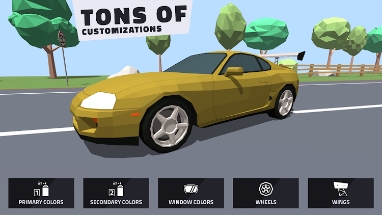 #4. Polygon Drift: Traffic Racing (Android) By: Big Village Studio