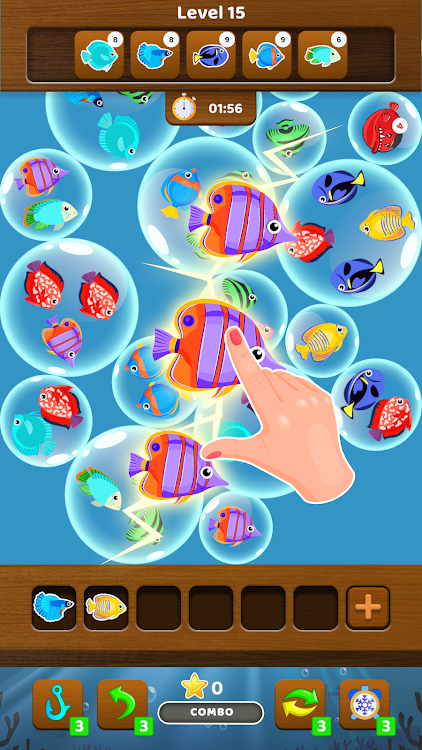 #5. Fish Sort: Triple Match Puzzle (Android) By: Riseup Labs