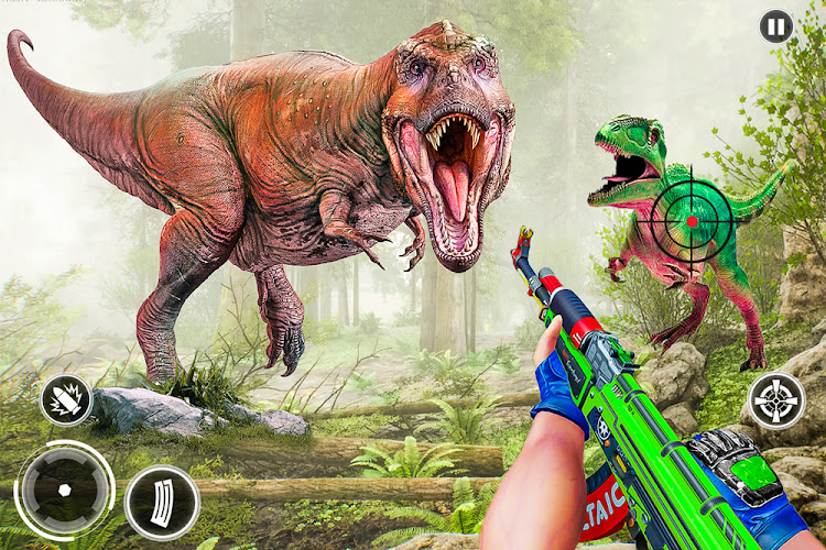 #5. Super Dino Hunting Zoo Games (Android) By: AI 360 Games