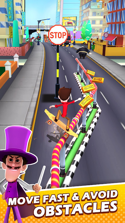 #3. Smaashhing Simmba - Skate Rush (Android) By: Zapak