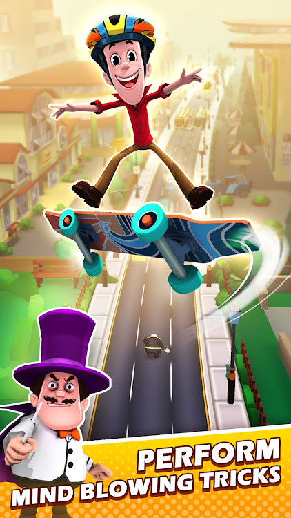 #4. Smaashhing Simmba - Skate Rush (Android) By: Zapak