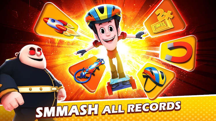 #6. Smaashhing Simmba - Skate Rush (Android) By: Zapak