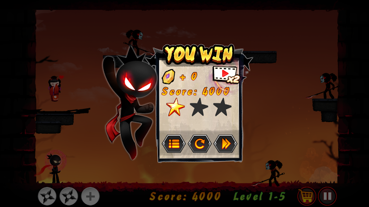 #7. Stickman Ninja Warriors 2024 (Android) By: We Win Studio