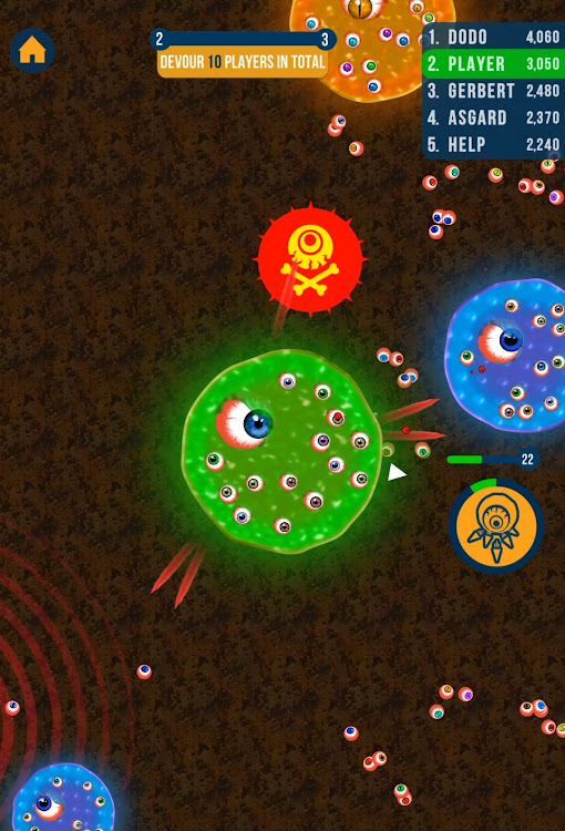 #3. Alien Blob io (Android) By: CASUAL AZUR GAMES