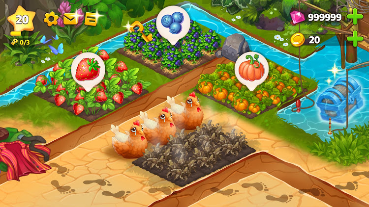 #2. Island Hoppers: Jungle Farm (Android) By: NEXTERS GLOBAL LTD