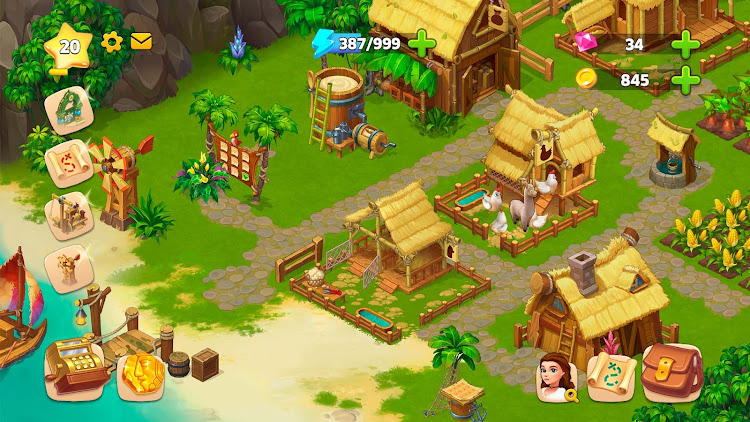 #8. Island Hoppers: Jungle Farm (Android) By: NEXTERS GLOBAL LTD