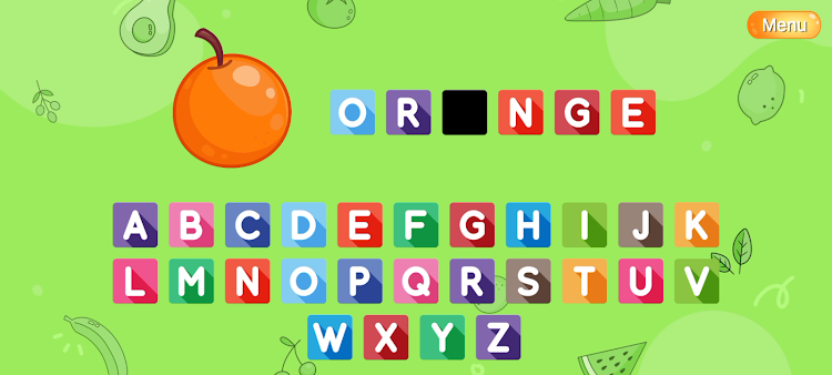 #3. Spelling alphabet : Kids Games (Android) By: Little Demon Games