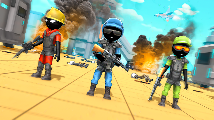 #2. Stickman Gun Shooter 3D (Android) By: TnTn