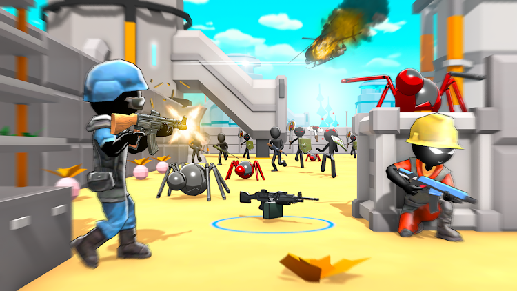 #4. Stickman Gun Shooter 3D (Android) By: TnTn