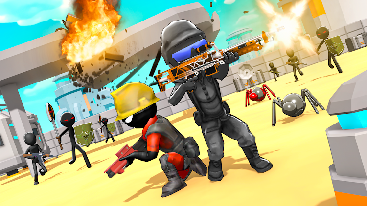 #5. Stickman Gun Shooter 3D (Android) By: TnTn