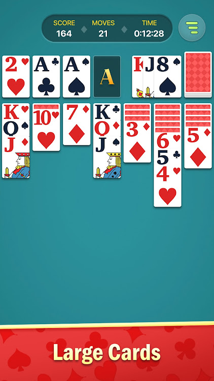 #3. Classic Solitaire: Card Games (Android) By: FelicityGames