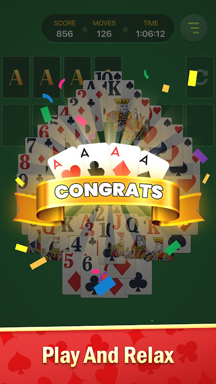 #6. Classic Solitaire: Card Games (Android) By: FelicityGames