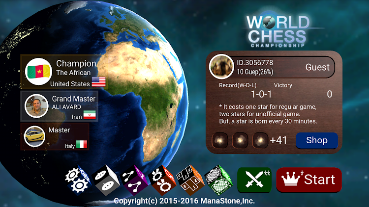 #9. World Chess Championship (Android) By: MANASTONE