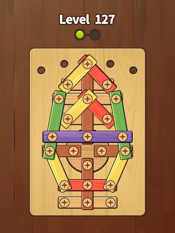 #10. ReBolt : Wood Screw Puzzle (Android) By: SUPERBOX Inc