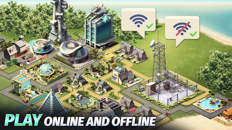 #9. City Island 4: Simulation Town (Android) By: Sparkling Society - Build Town City Building Games