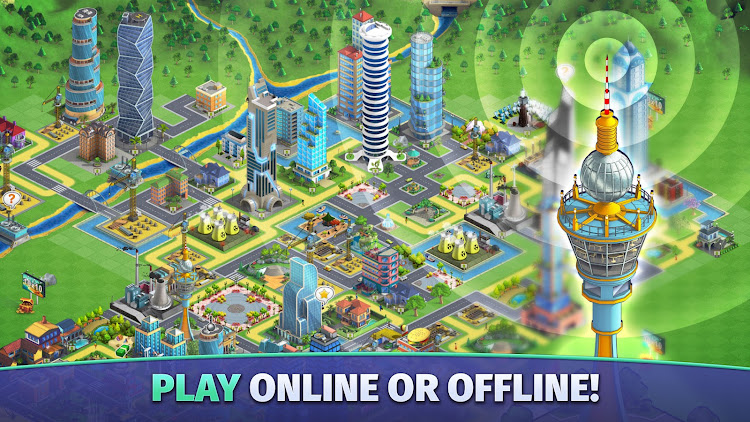 #2. City Island 2 - Build Offline (Android) By: Sparkling Society - Build Town City Building Games