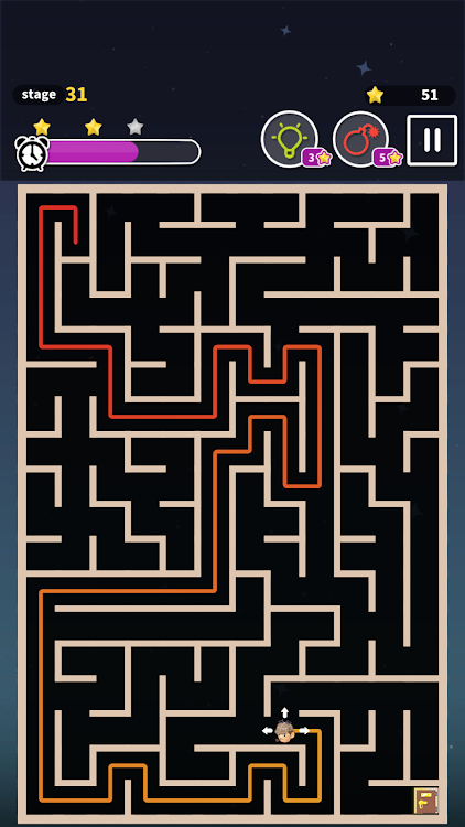 #8. Maze game classic fun puzzle (Android) By: NIRMITA ENTERTAINMENT