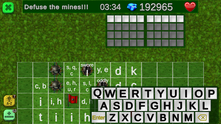 #4. MineSwordle (Android) By: Raging Pygmy Goat Games