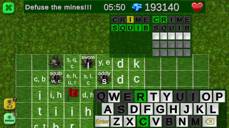 #5. MineSwordle (Android) By: Raging Pygmy Goat Games