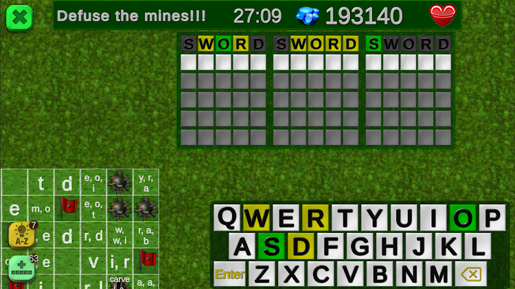 #6. MineSwordle (Android) By: Raging Pygmy Goat Games