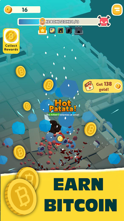 #7. Crypto Crawler: Earn Bitcoin (Android) By: Roamer Games GmbH