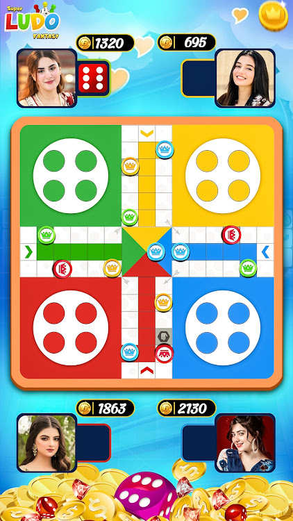 #2. Super Ludo Multiplayer Fantasy (Android) By: Super Ludo™ Games