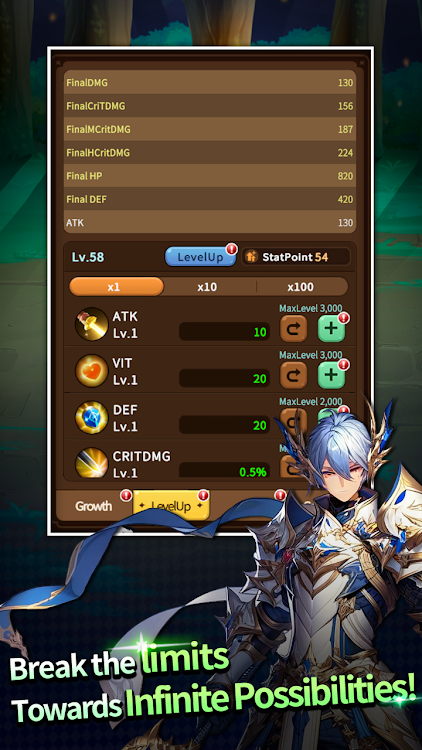 #6. Rebirth Hero AFK : Idle RPG (Android) By: Richgames